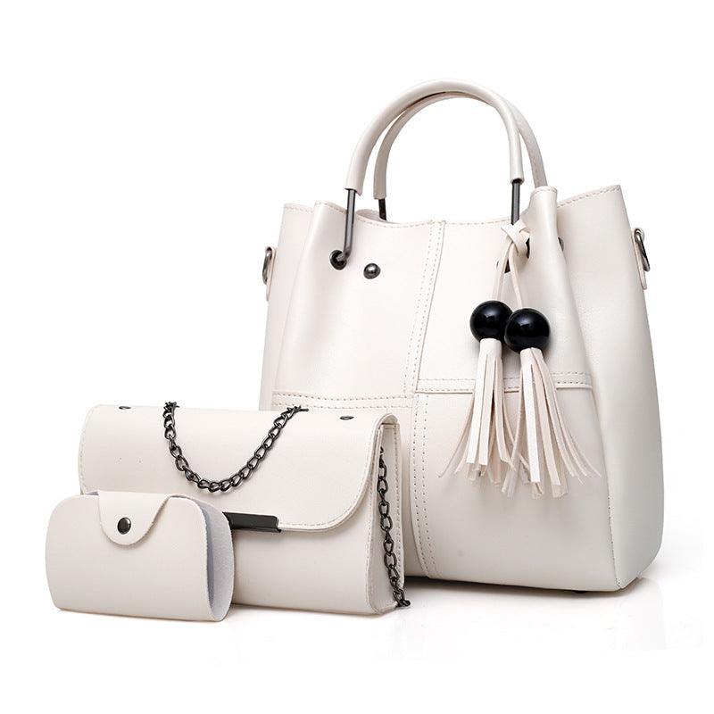 Three-piece one-shoulder messenger bag set