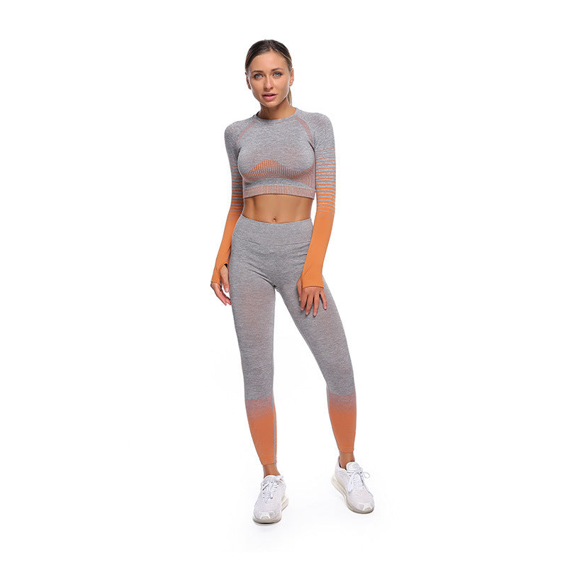 seamless mesh yoga set