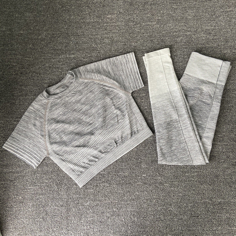 seamless mesh yoga set