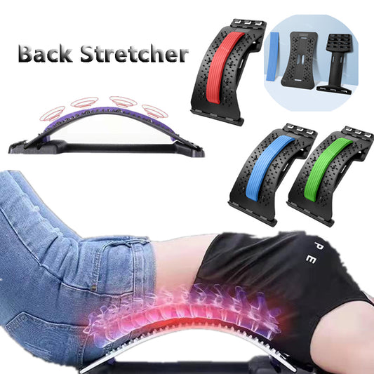 Low back pain relief and cervical spine and neck massager