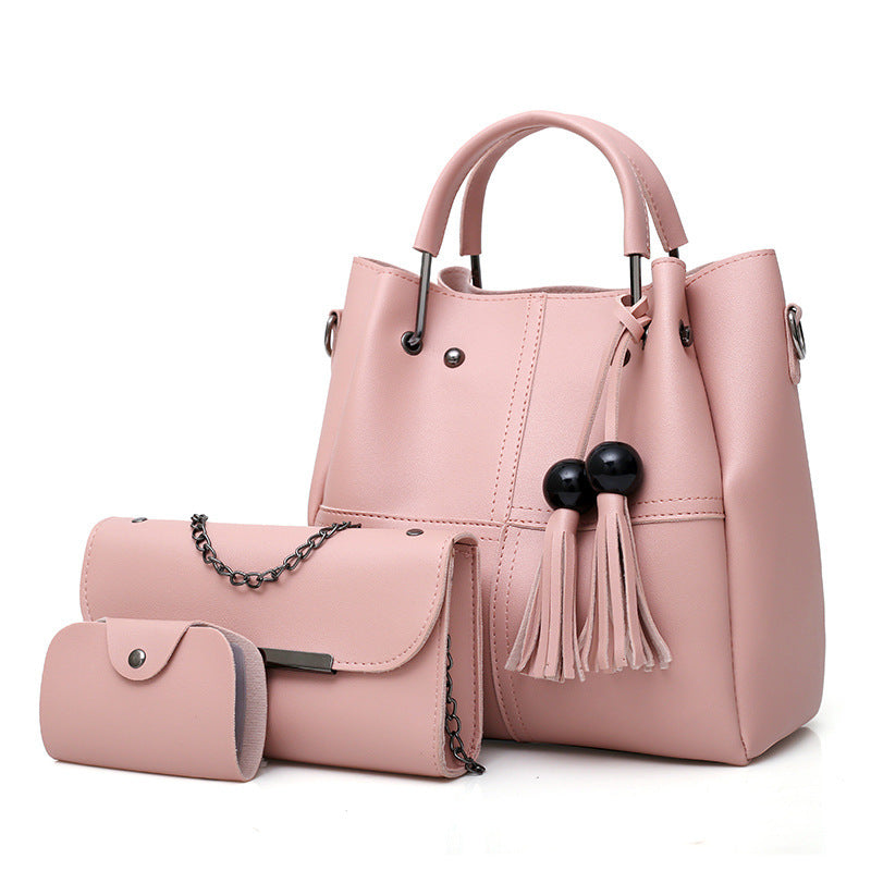 Three-piece one-shoulder messenger bag set
