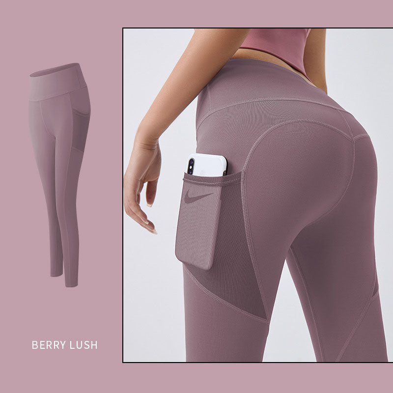 Tummy control yoga leggings with pocket