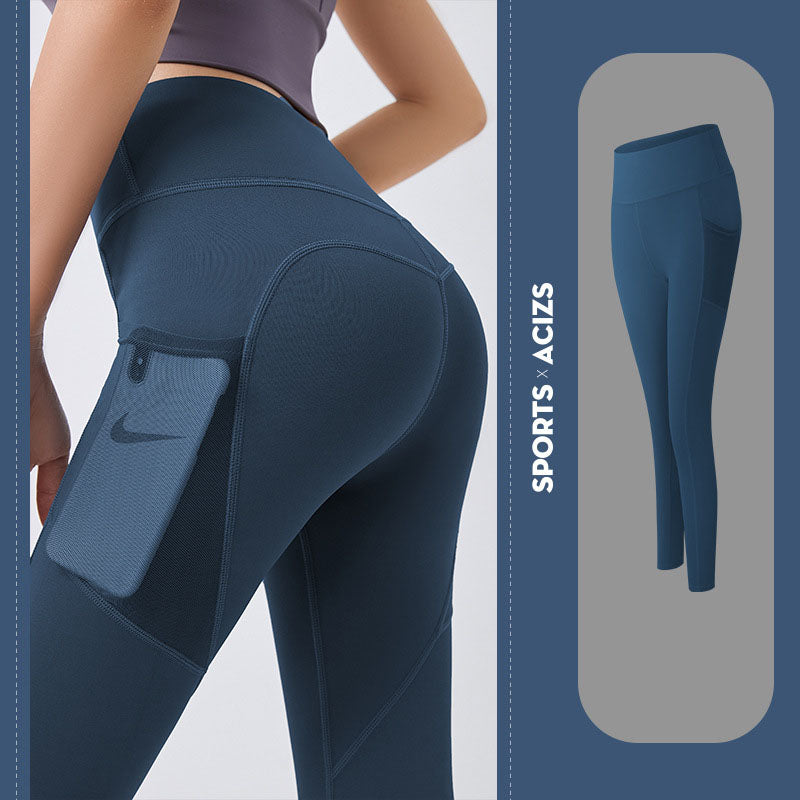 Tummy control yoga leggings with pocket