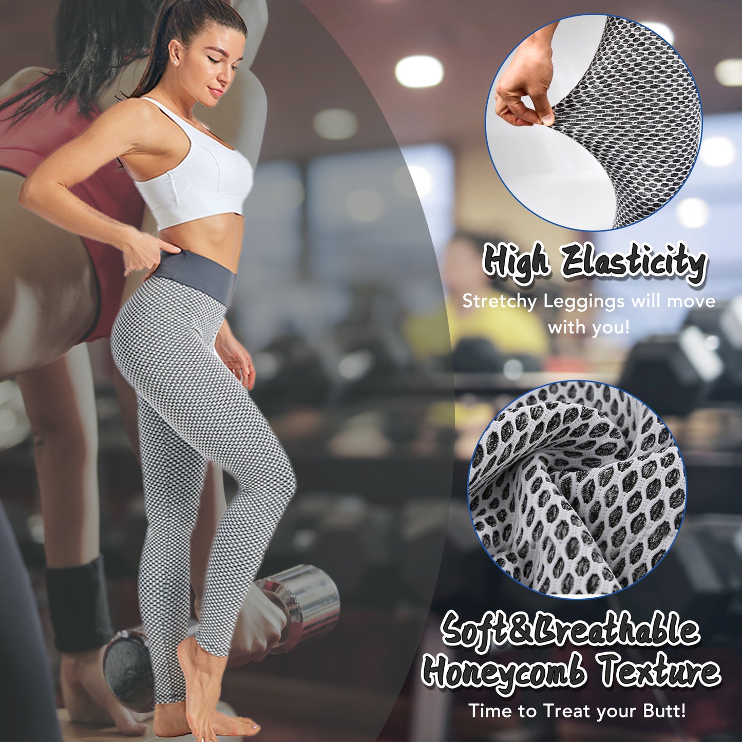 PLUS SIZE HIGH WAIST BUTT LIFTING LEGGINGS