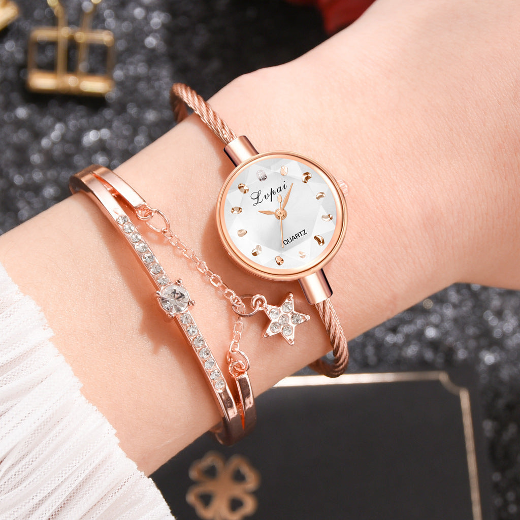 Bracelet style women's luxury watch set