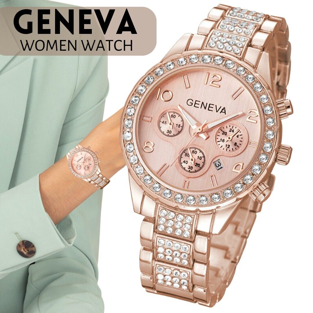 Classic Stainless Steel Crystal Quartz