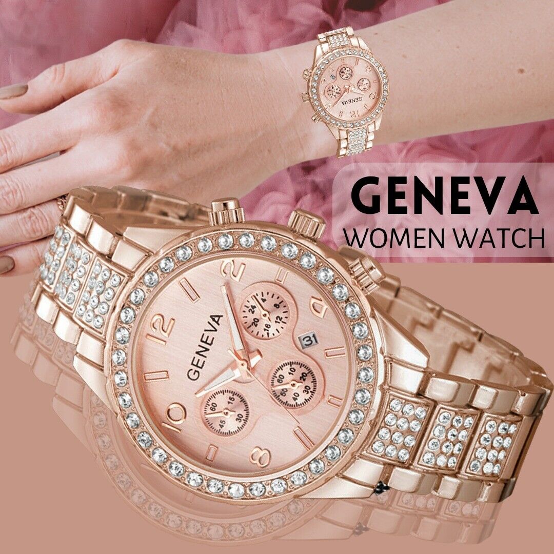 Classic Stainless Steel Crystal Quartz