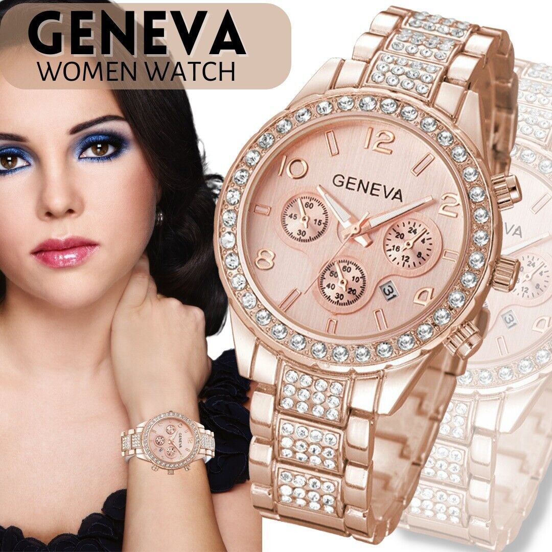 Classic Stainless Steel Crystal Quartz