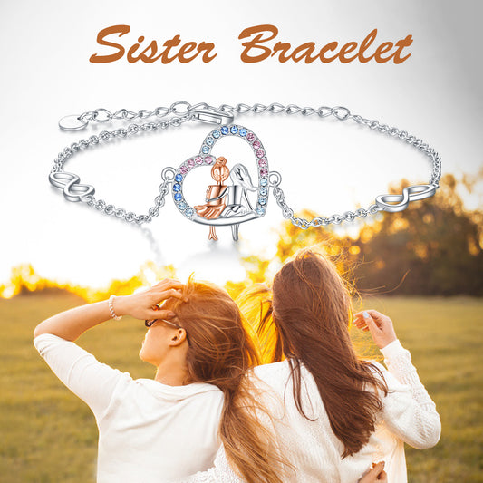 Sisters Bracelet Gift - Jewelry with Crystal