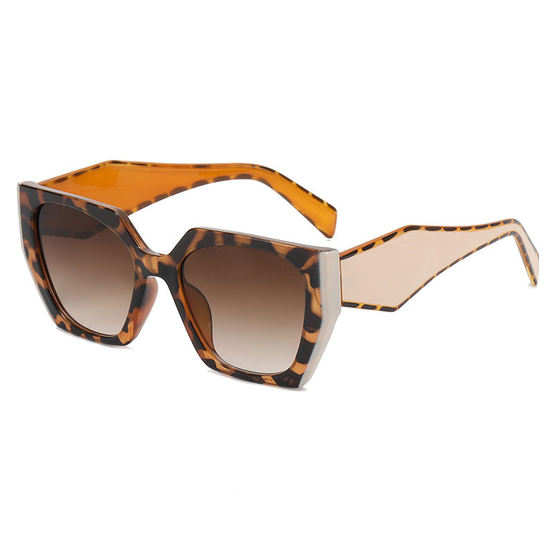 Polygonal Color Matching Sunglasses Uv400