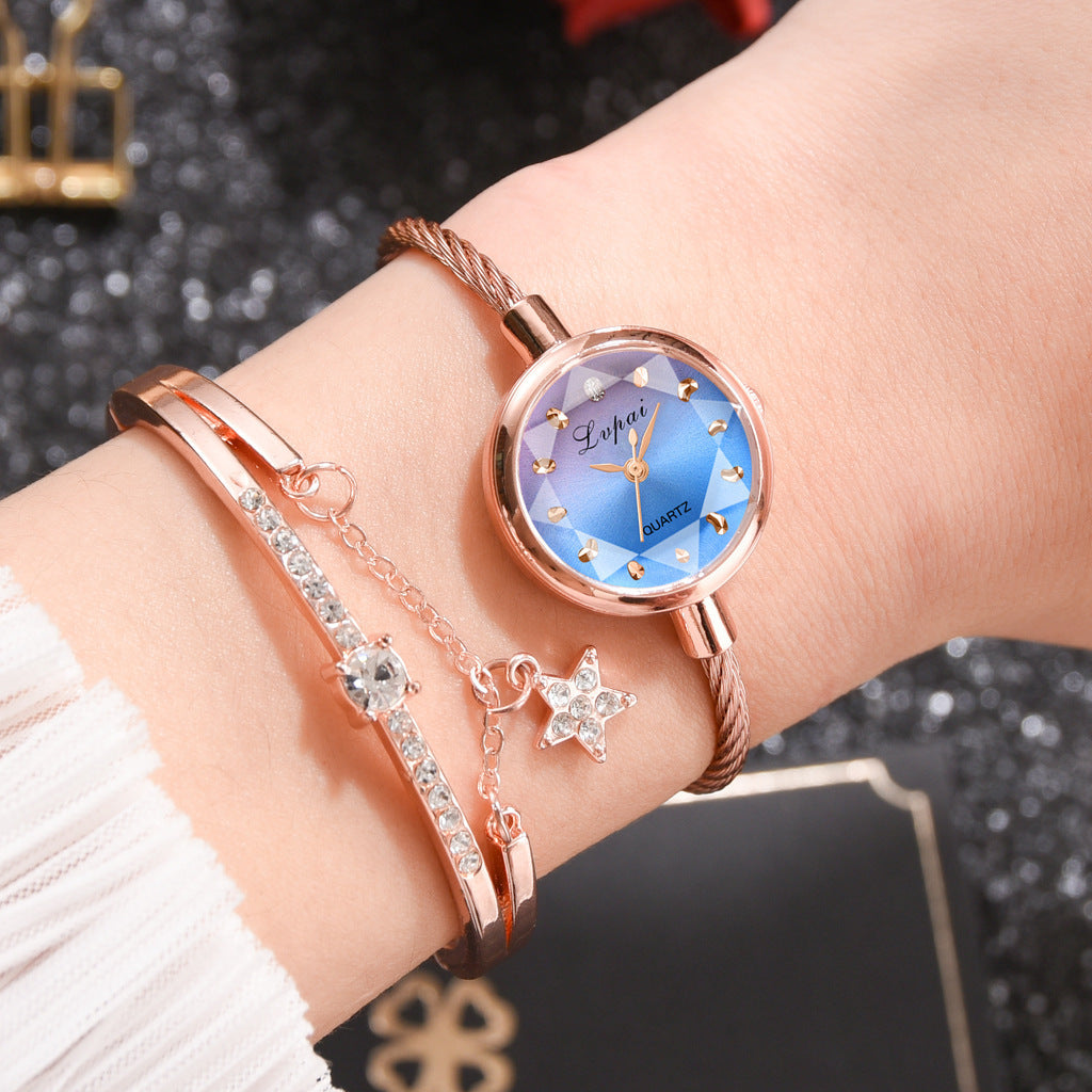 Bracelet style women's luxury watch set