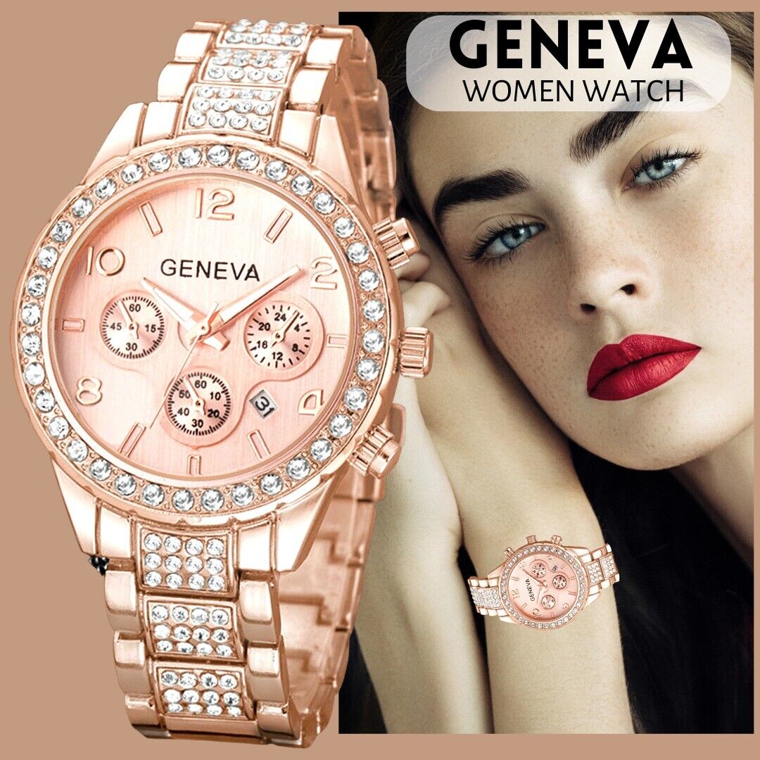 Classic Stainless Steel Crystal Quartz