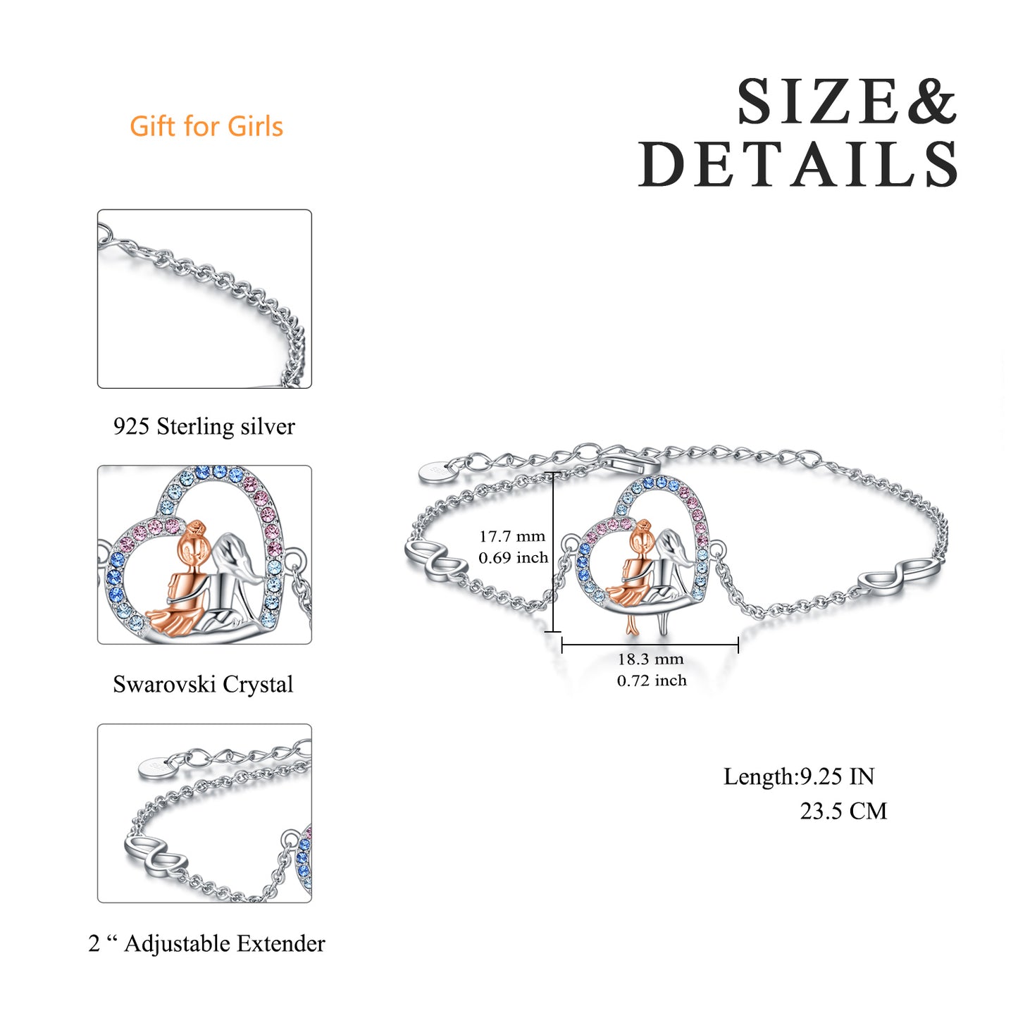 Sisters Bracelet Gift - Jewelry with Crystal