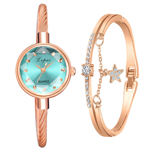 Bracelet style women's luxury watch set