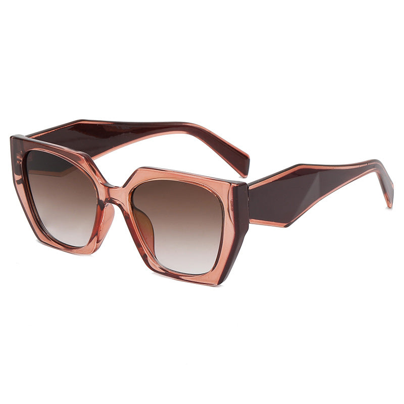 Polygonal Color Matching Sunglasses Uv400