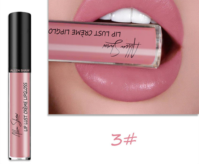 Silky creamy texture lip gloss