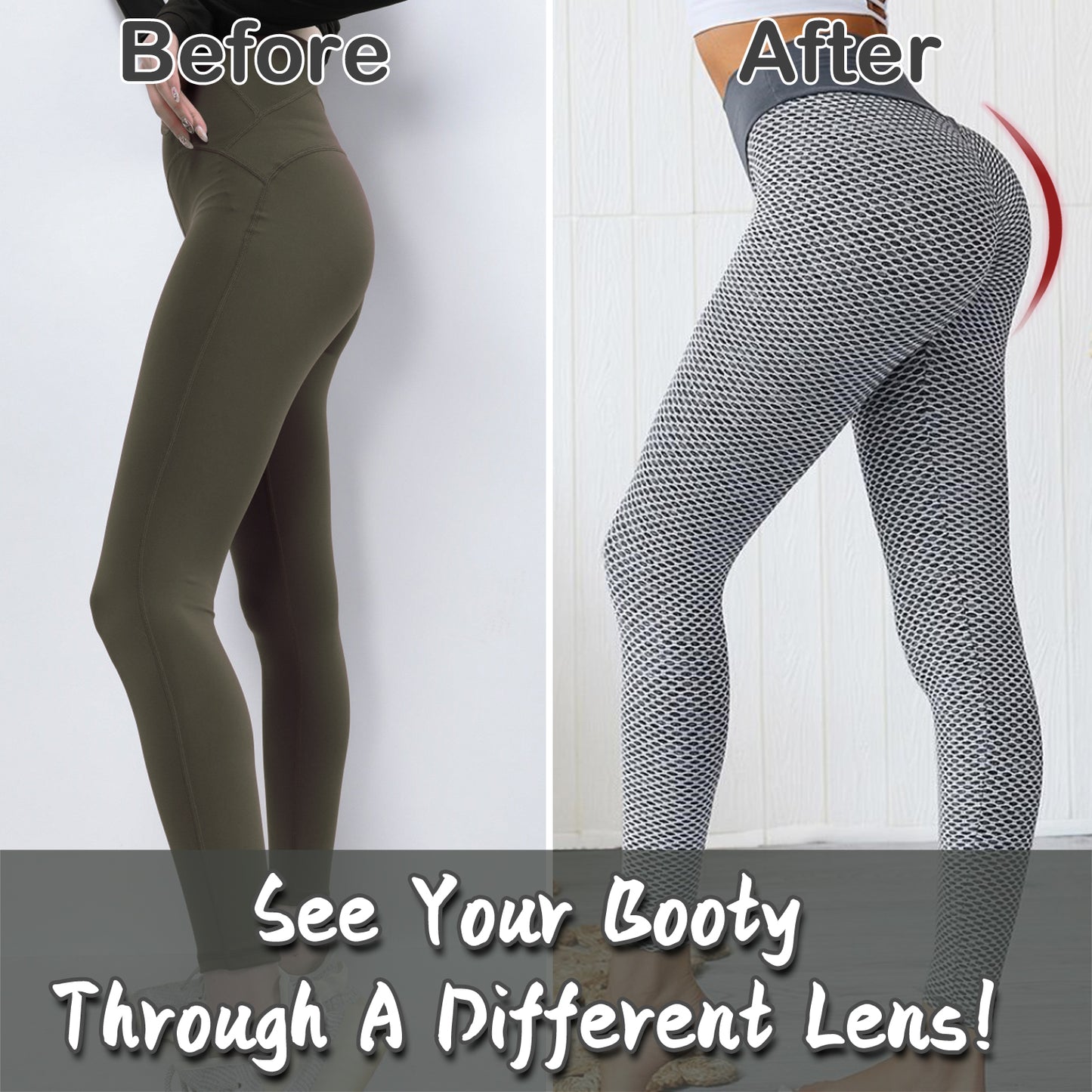 PLUS SIZE HIGH WAIST BUTT LIFTING LEGGINGS