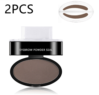 Waterproof professional cosmetic eyebrow powder stamping stencil kit