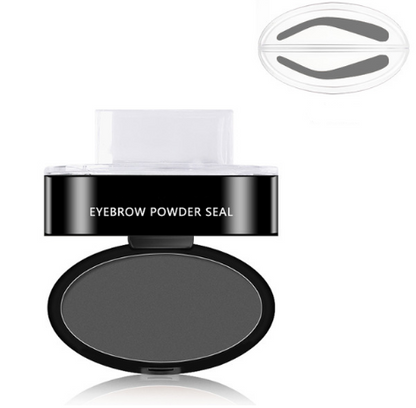 Waterproof professional cosmetic eyebrow powder stamping stencil kit