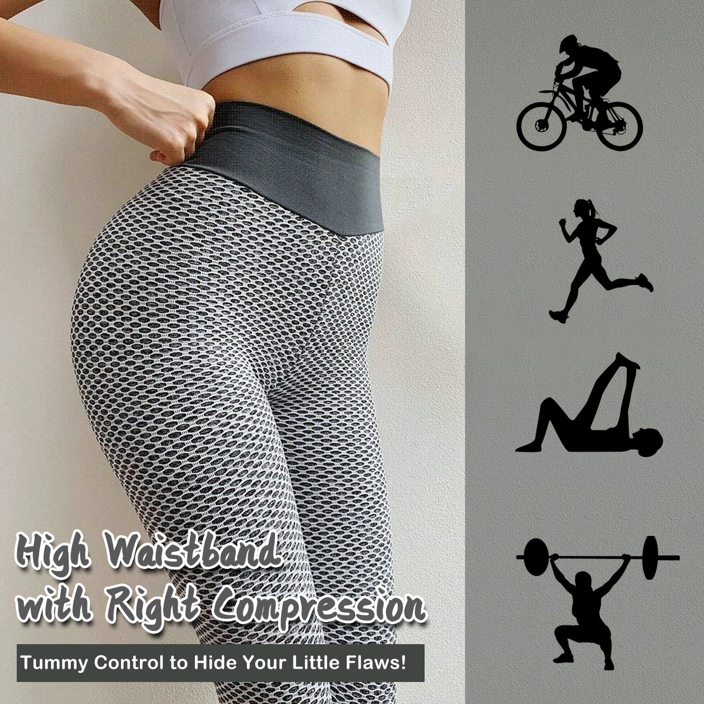 PLUS SIZE HIGH WAIST BUTT LIFTING LEGGINGS