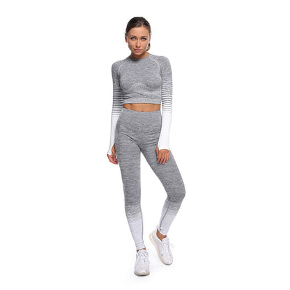 seamless mesh yoga set