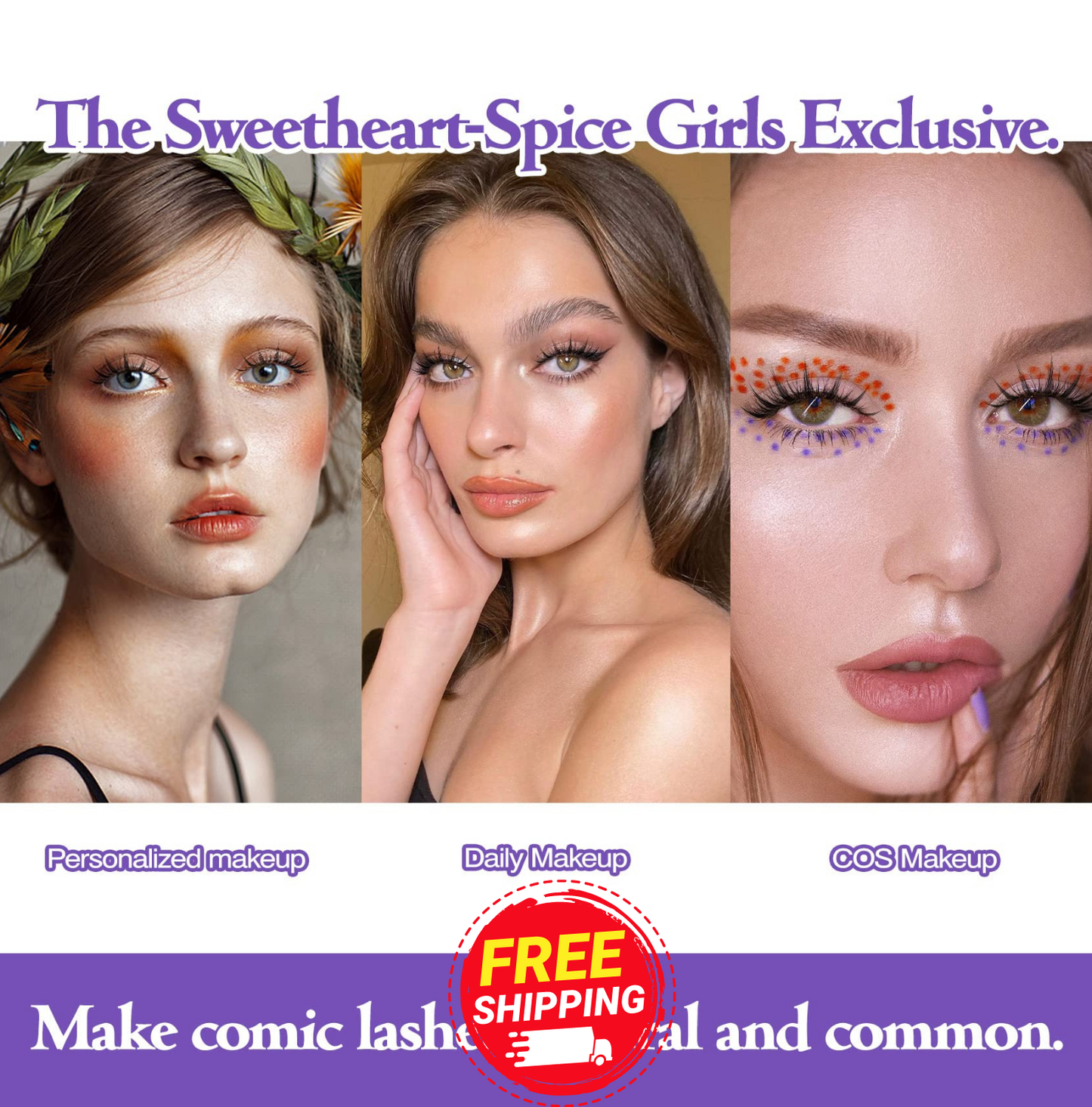 5 Pairs Manga Lashes barbie beauty