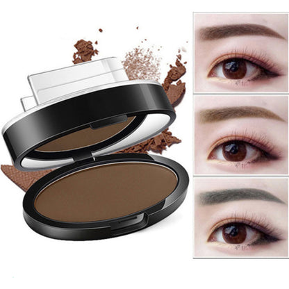 Waterproof professional cosmetic eyebrow powder stamping stencil kit