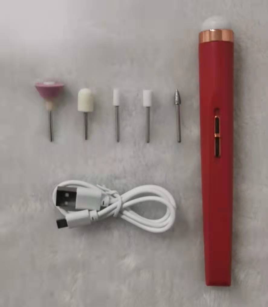 5 in 1 USB Rechargeable Cordless Electric Nail Drill Polisher Manicure Machine Set