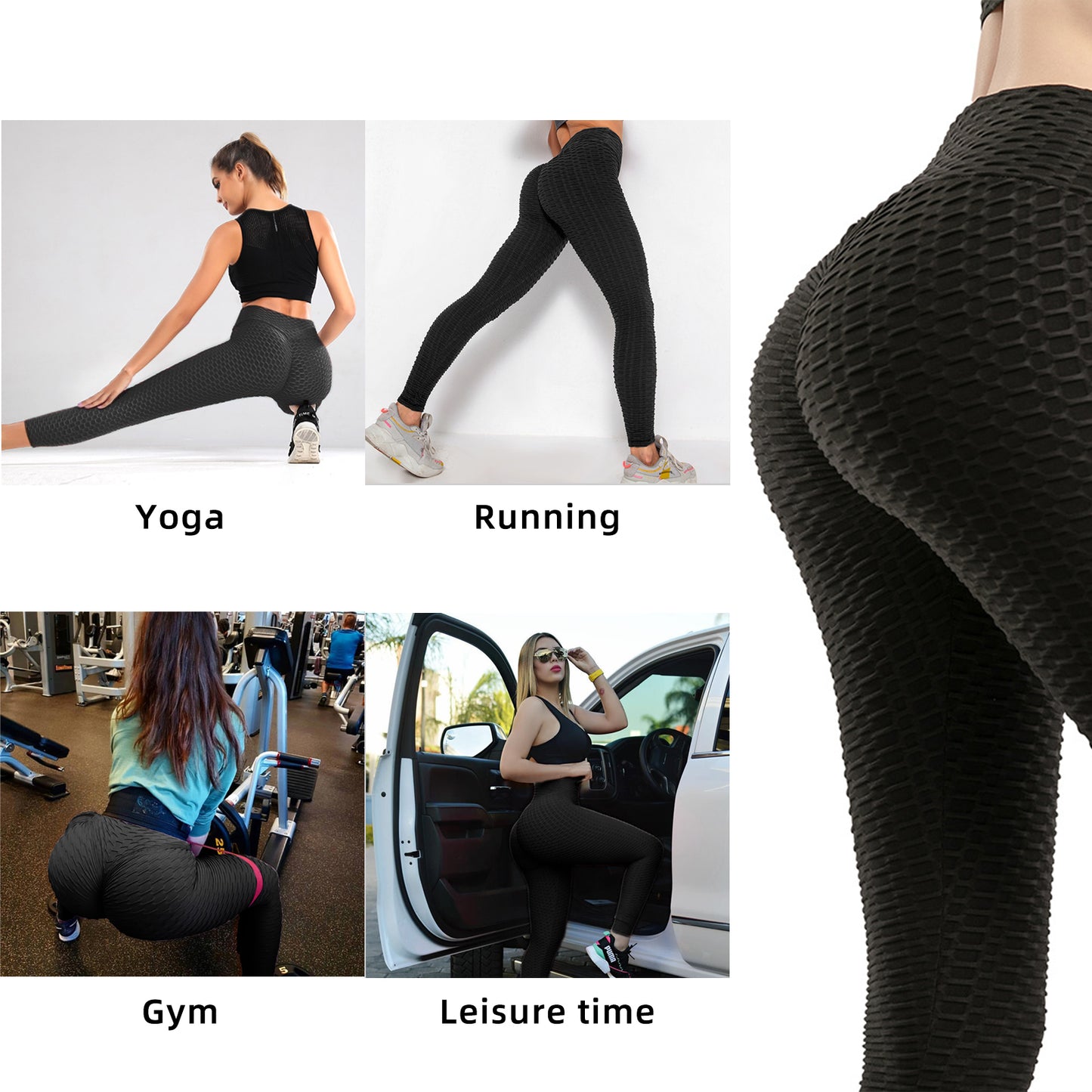 PLUS SIZE HIGH WAIST BUTT LIFTING LEGGINGS