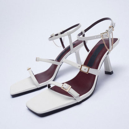 Square Head Heel Sandal Spain