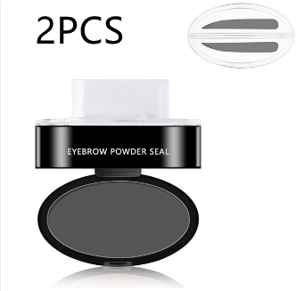 Waterproof professional cosmetic eyebrow powder stamping stencil kit