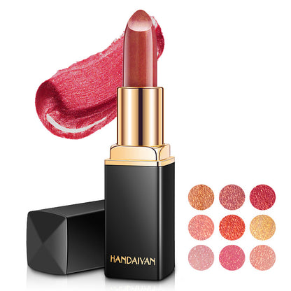 Shiny Metallic Lipstick Pearlescent Color Temperature Change