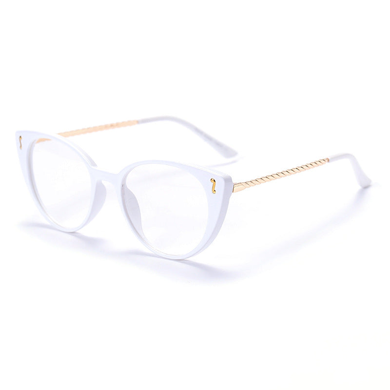 Fashion flat metal temple glasses - About Wish