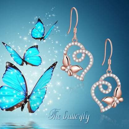 Butterfly Earrings Sterling Silver