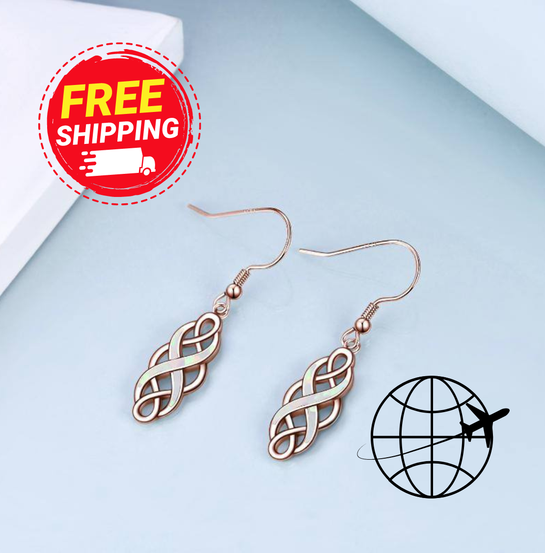 Celtic Earrings Sterling Silver