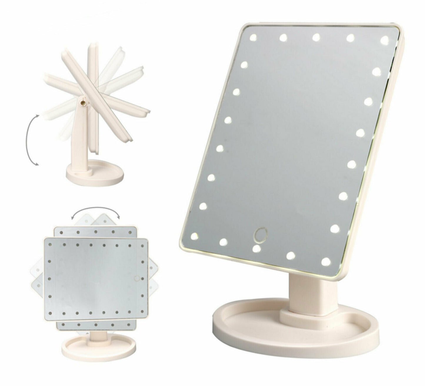 Makeup Mirror Portable 22 led - Touch screen